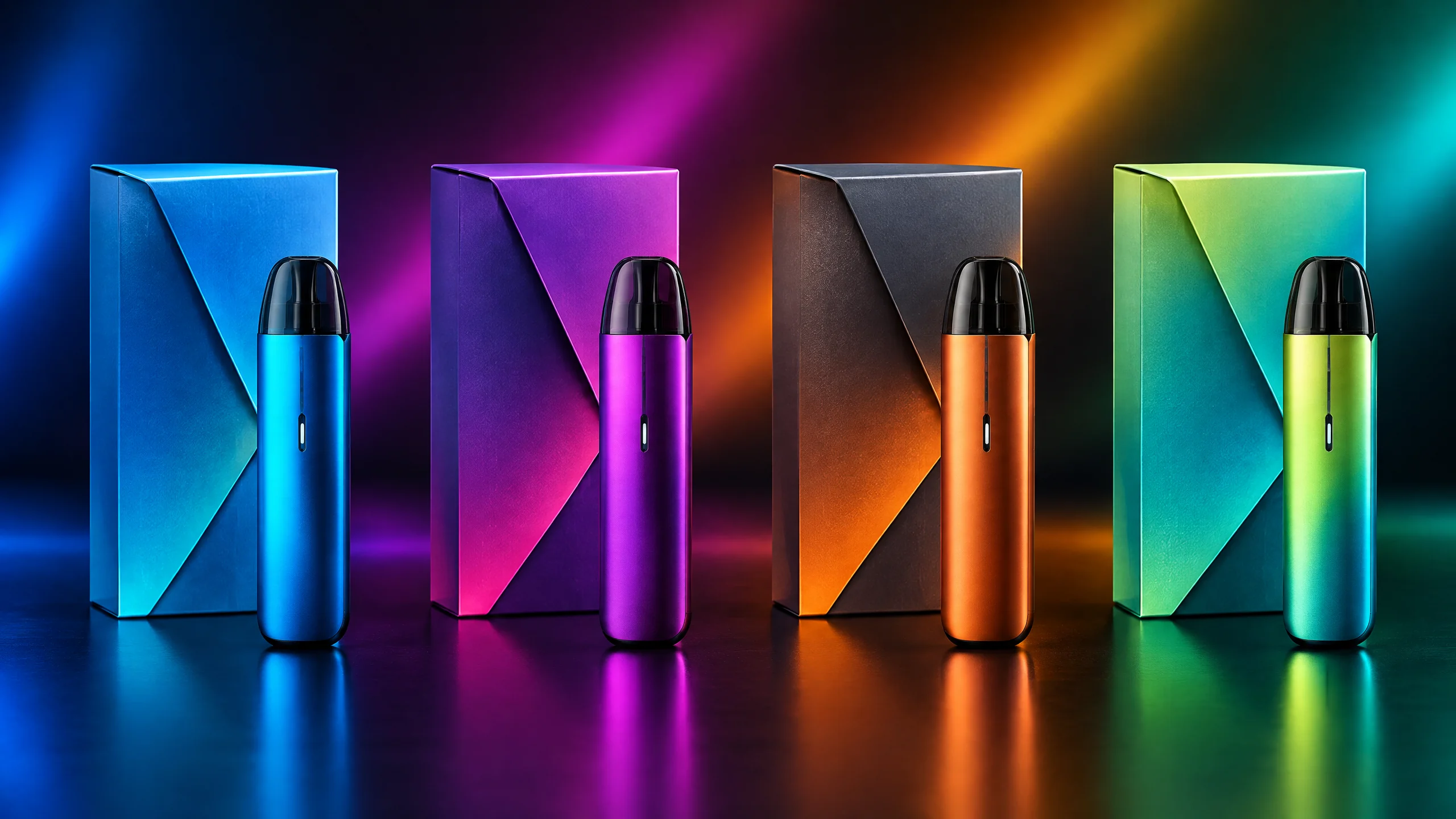 Dispositivo e packaging in diverse finiture di colore