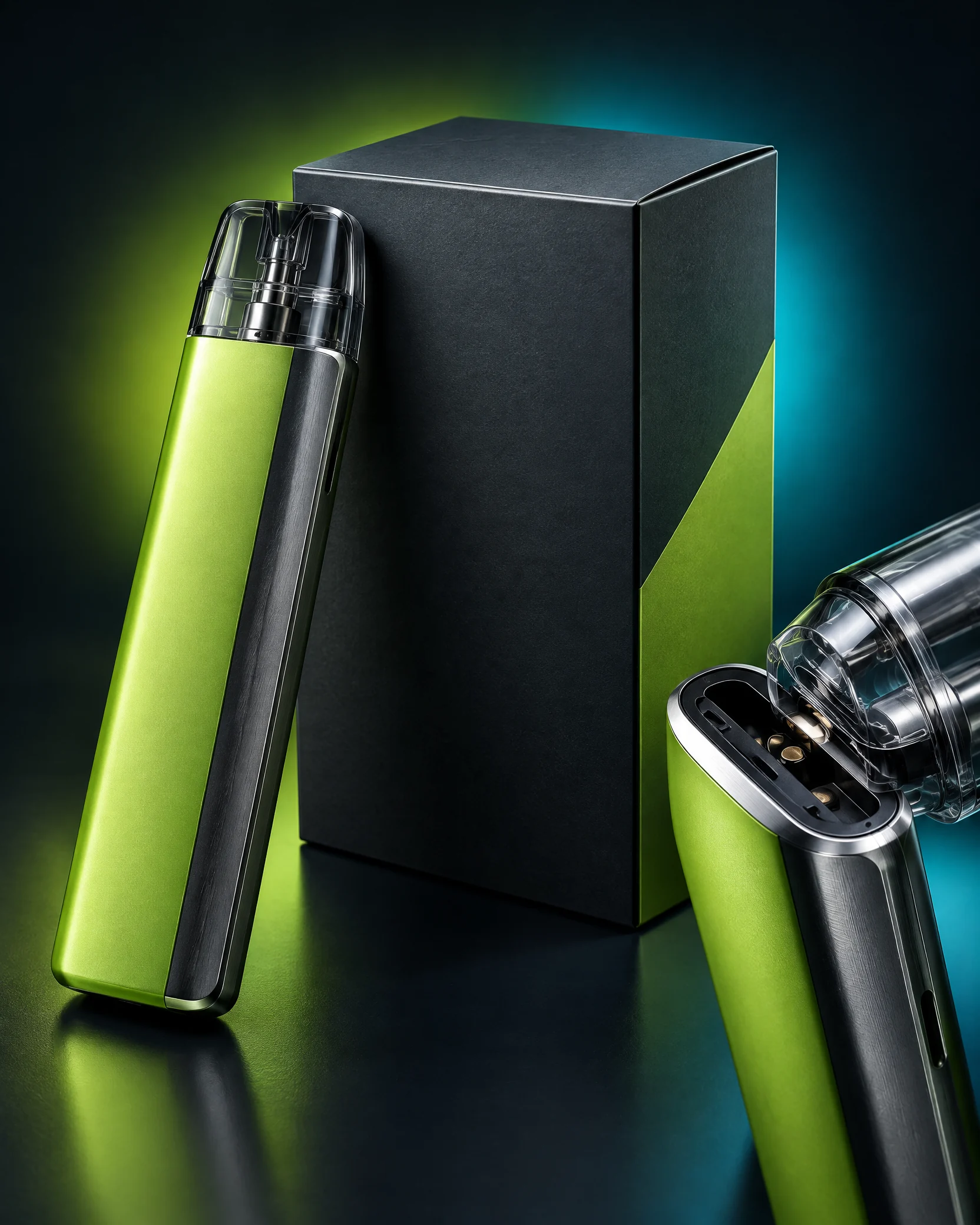 Sistema pod aperto Vantix Prism Core in finitura verde lime